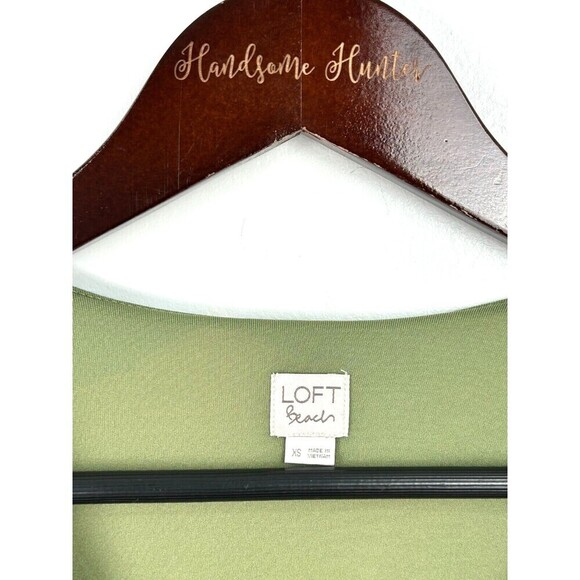 Loft Beach Romper Womens XS Colorful Tropical Print Faux Wrap Pockets Comfort T4 - Picture 10 of 12